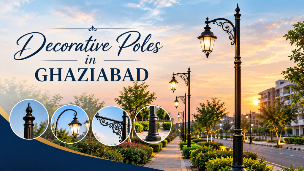 Decorative poles in Ghaziabad for modern outdoor lighting
