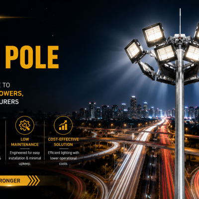 High Mast Pole Manufacturer in Ghaziabad, Uttar Pradesh – Complete Guide to Signage Mast Poles, Highway Poles & Gantry Structures